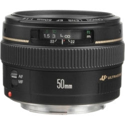 Canon EF 50mm f/1.4 USM Standard Auto Focus Lens for DSLR Cameras - Perfect for Portraits, Low Light Photography & Travel