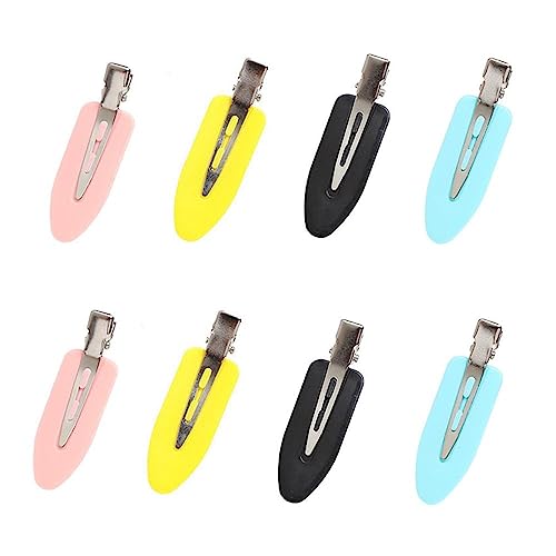 4 Pack No Bend Hair Clips - Crease-Free Duckbill Hair Clips for Salon Styling, Bangs & Waves (Great for Women, Girls & Makeup Application) | Perfect for Hairstyling, Hairdressing & Everyday Use