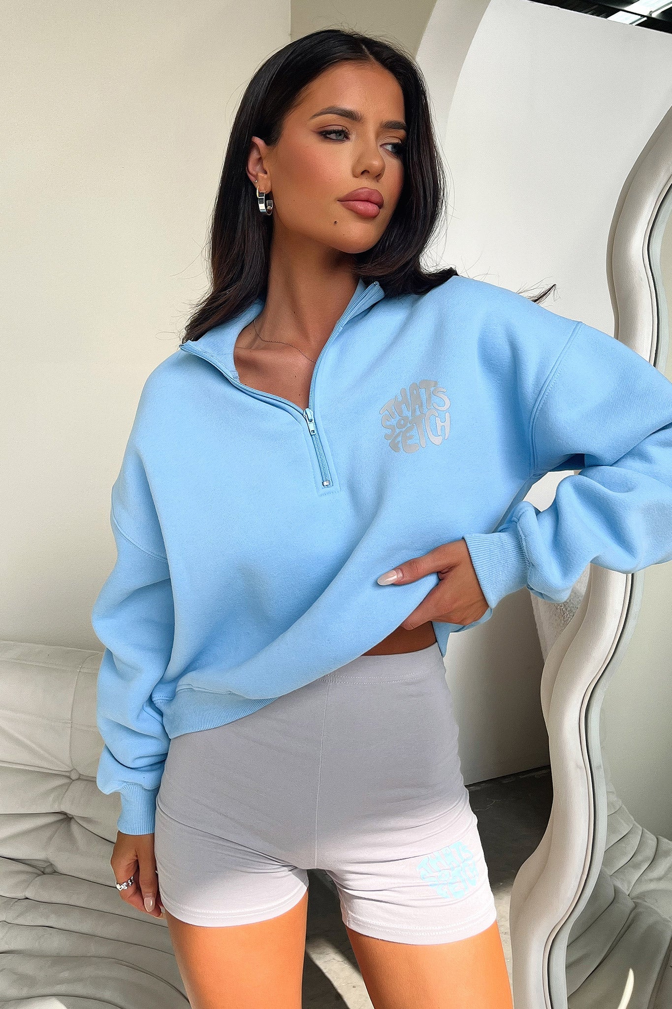 Beckham Half Zip Sweater for Men - Soft & Comfortable Blue Pullover | Perfect for Casual Wear, Outdoor Activities & Layering