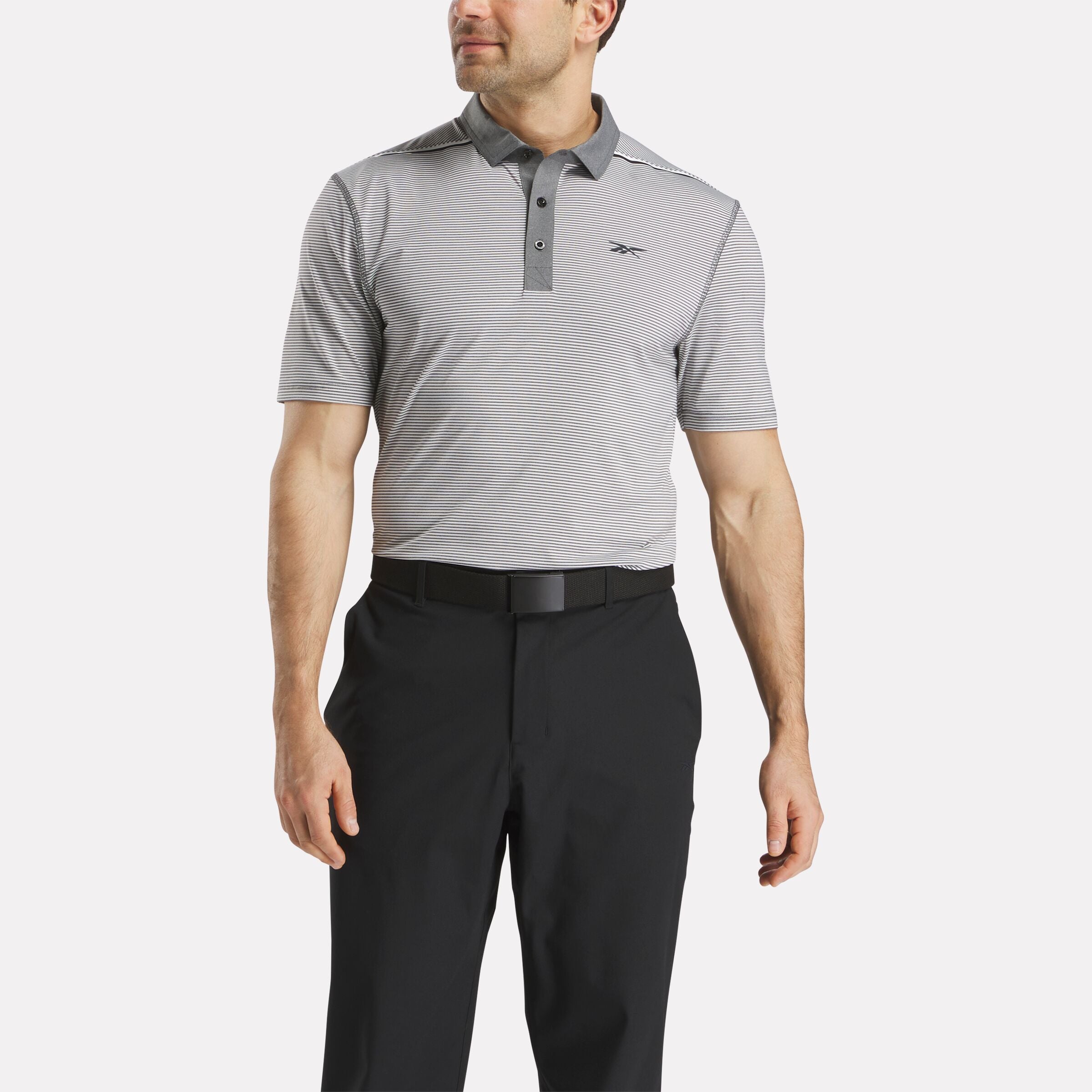 Men's Short Sleeve Core Stripe Polo Shirt - Breathable Cotton Casual Top for Summer | Perfect for Golf, Office & Outdoor Activities
