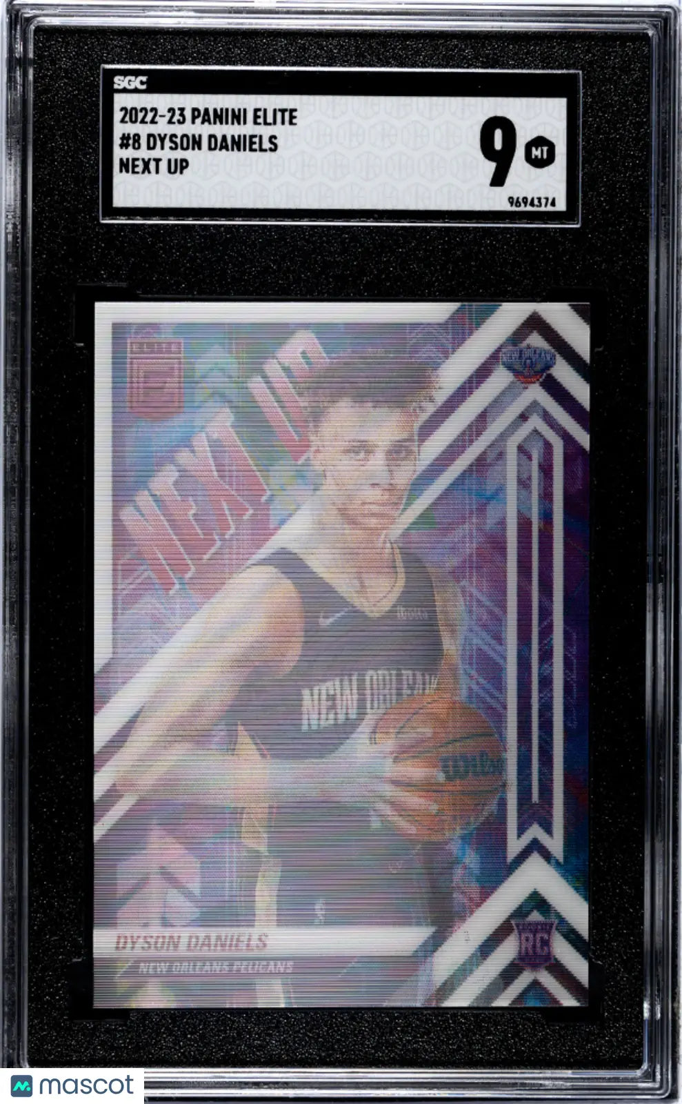 2022 Panini Elite Dyson Daniels RC Rookie Next Up Basketball Card - SGC 9 Gem Mint - Collectible Sports Memorabilia for NBA Fans and Card Collectors - Perfect for Trading, Displaying, and Investment