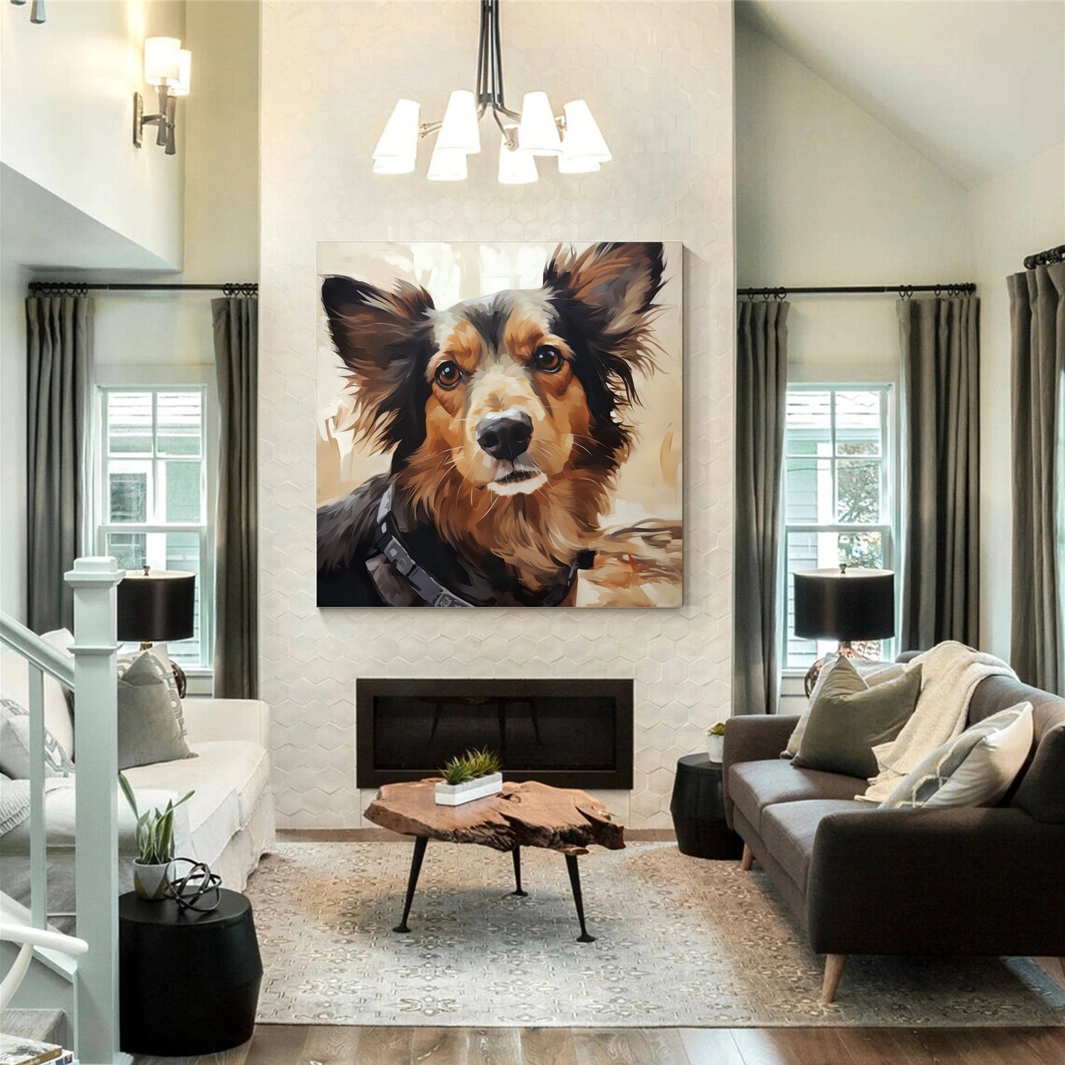 Animal Art Painting #AP132 - Handmade Wildlife Canvas Art for Home & Office Decor | Perfect for Living Room, Bedroom, or Gift