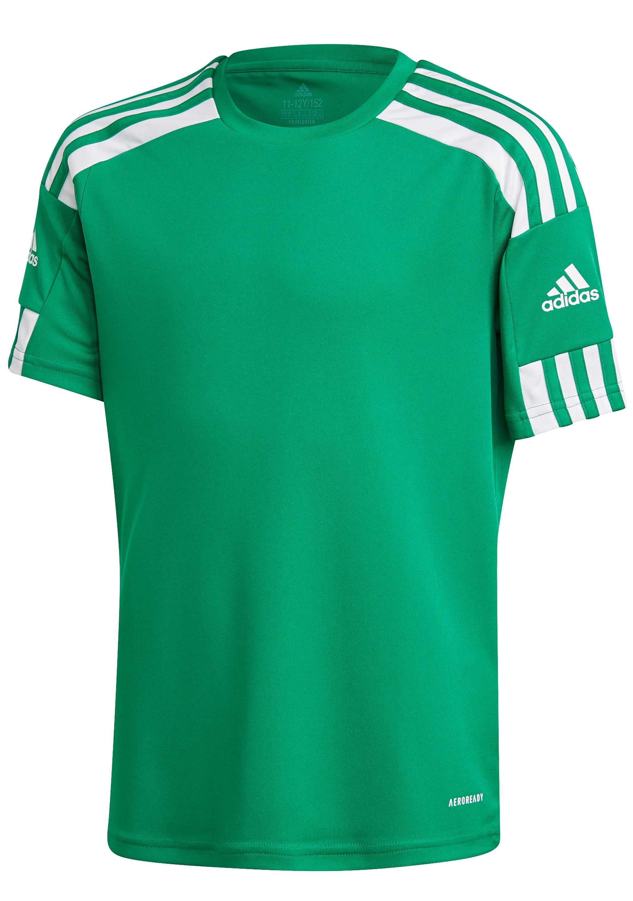 Adidas Youth Squadra 21 Soccer Jersey - Green | Lightweight Breathable Football Shirt for Kids | Perfect for Training, Matches & Team Sports