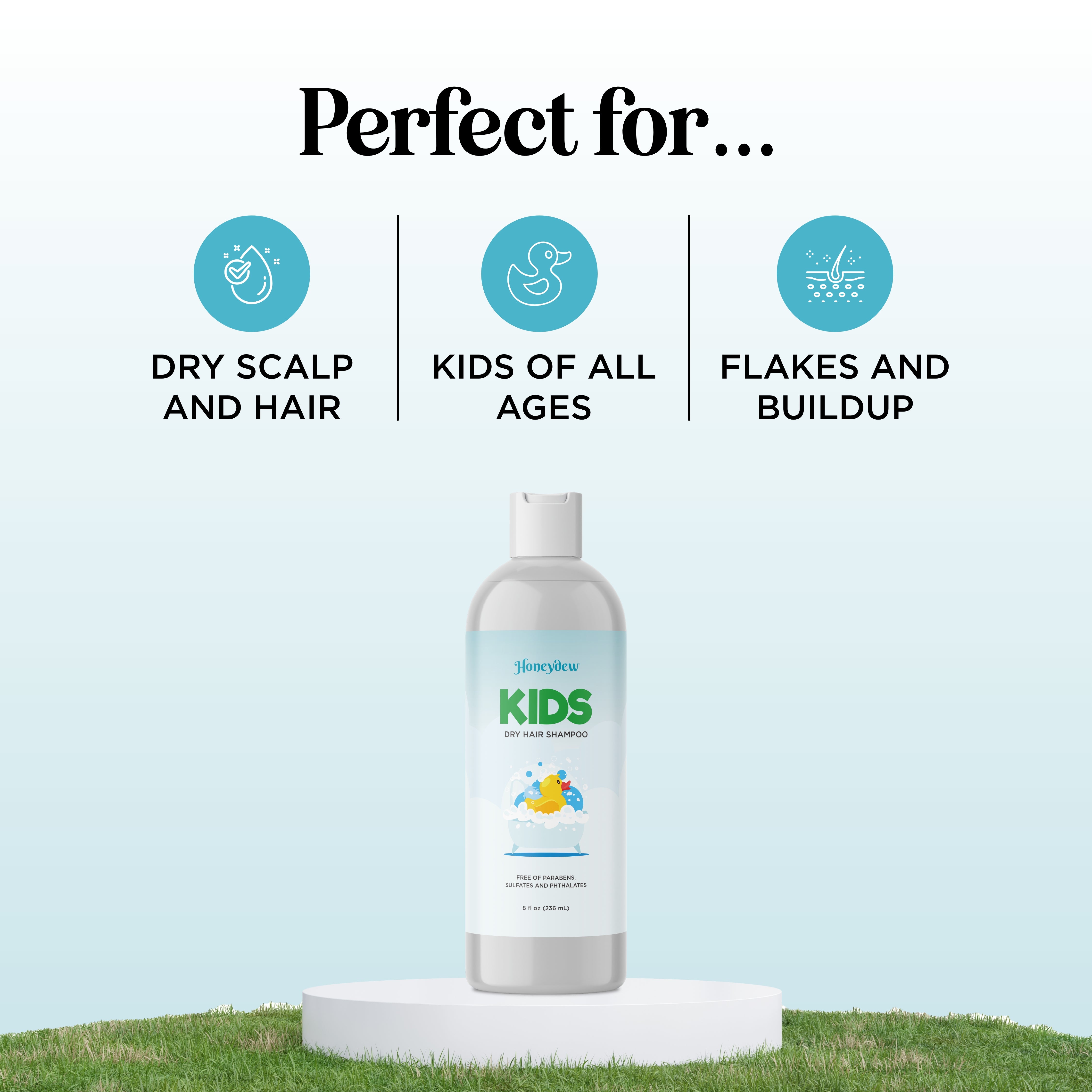 Best Kids Dry Shampoo for Quick Hair Refresh - Gentle & Safe for Children's Hair - Perfect for School, Sports & Travel