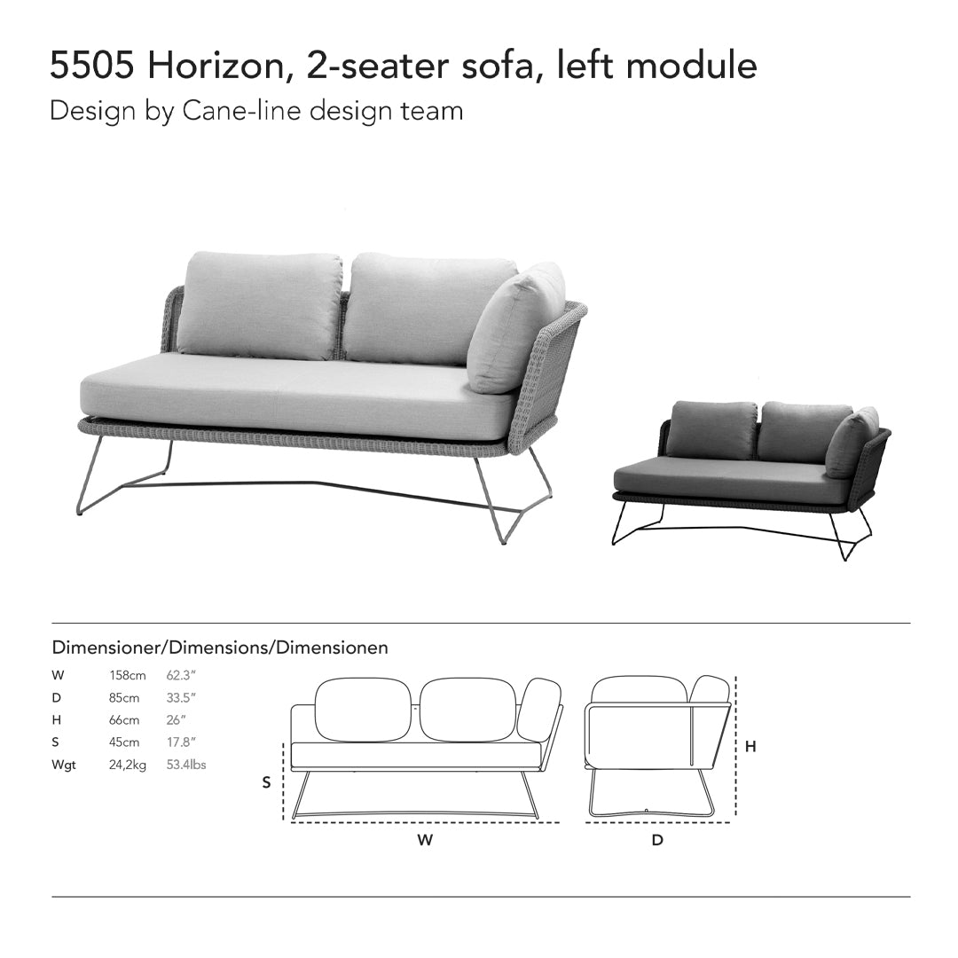 Horizon Pre-Configured Sofa Set - Easy Assembly Living Room Furniture for Modern Homes | Perfect for Apartments, Family Rooms & Cozy Spaces