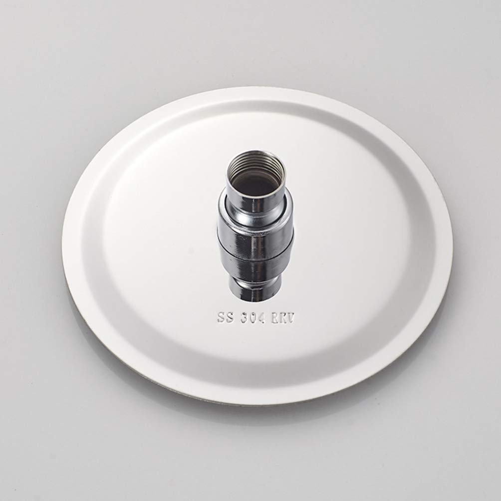 Stainless Steel High Pressure Rain Shower Head with Round Design - Perfect for Relaxing Spa-Like Showers at Home