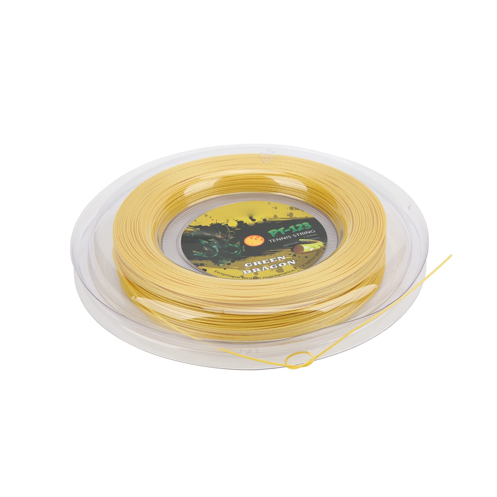 Premium 200m Polyester Tennis String Reel - 1.25mm Sports Racket String for Daily Training & Competition | Durable Tennis Racquet Wire for Professional & Recreational Players | Perfect for Tennis Courts, Clubs & Home Practice