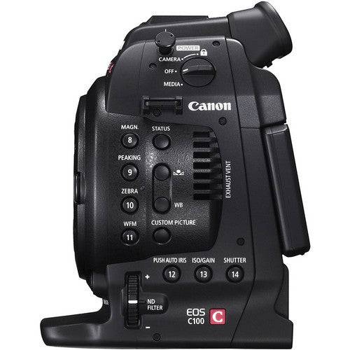 Canon EOS C100 Cinema Camera with Dual Pixel CMOS AF - Professional 4K Video Camera for Filmmaking, Vlogging & Documentary Production (Body Only)