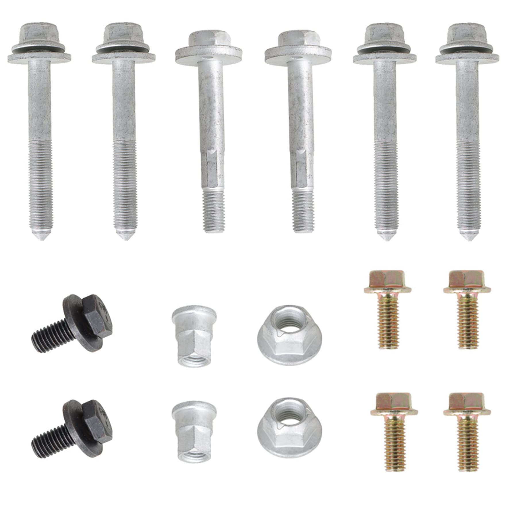 GXYWADY Rear Crossmember Subframe Bolt Kit Replacement for Jeep Compass, Patriot, Dodge Caliber 2007-2017 - OEM 68211932AB 6508510AA 6508486AA 6508487AA 6104711AA 68211933AB - Perfect for Off-Road Repairs & Suspension Maintenance