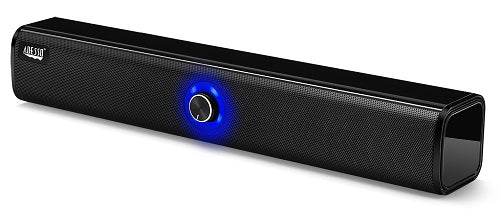 Adesso Bluetooth Sound Bar with AUX Input - Wireless Home Theater Speaker for TV, Movies & Gaming - Compact Soundbar with Rich Bass & Clear Audio