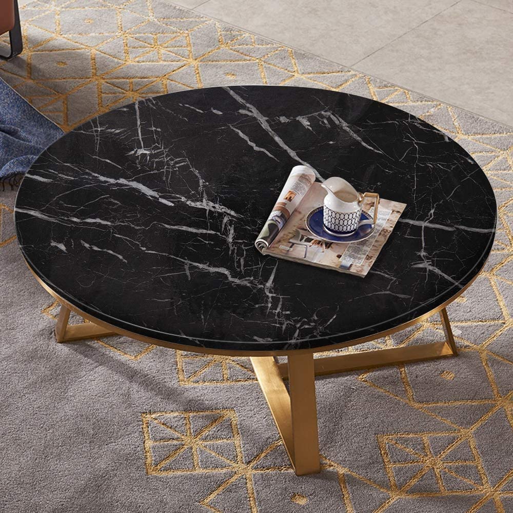 AUZENO® Marble Oil-Proof Waterproof Self-Adhesive Shelf Liner - 60x200cm Black Kitchen Cabinet Liner for Shelves, Cupboards, Wardrobes, Fridge & Floor Protection - Easy to Clean & Durable