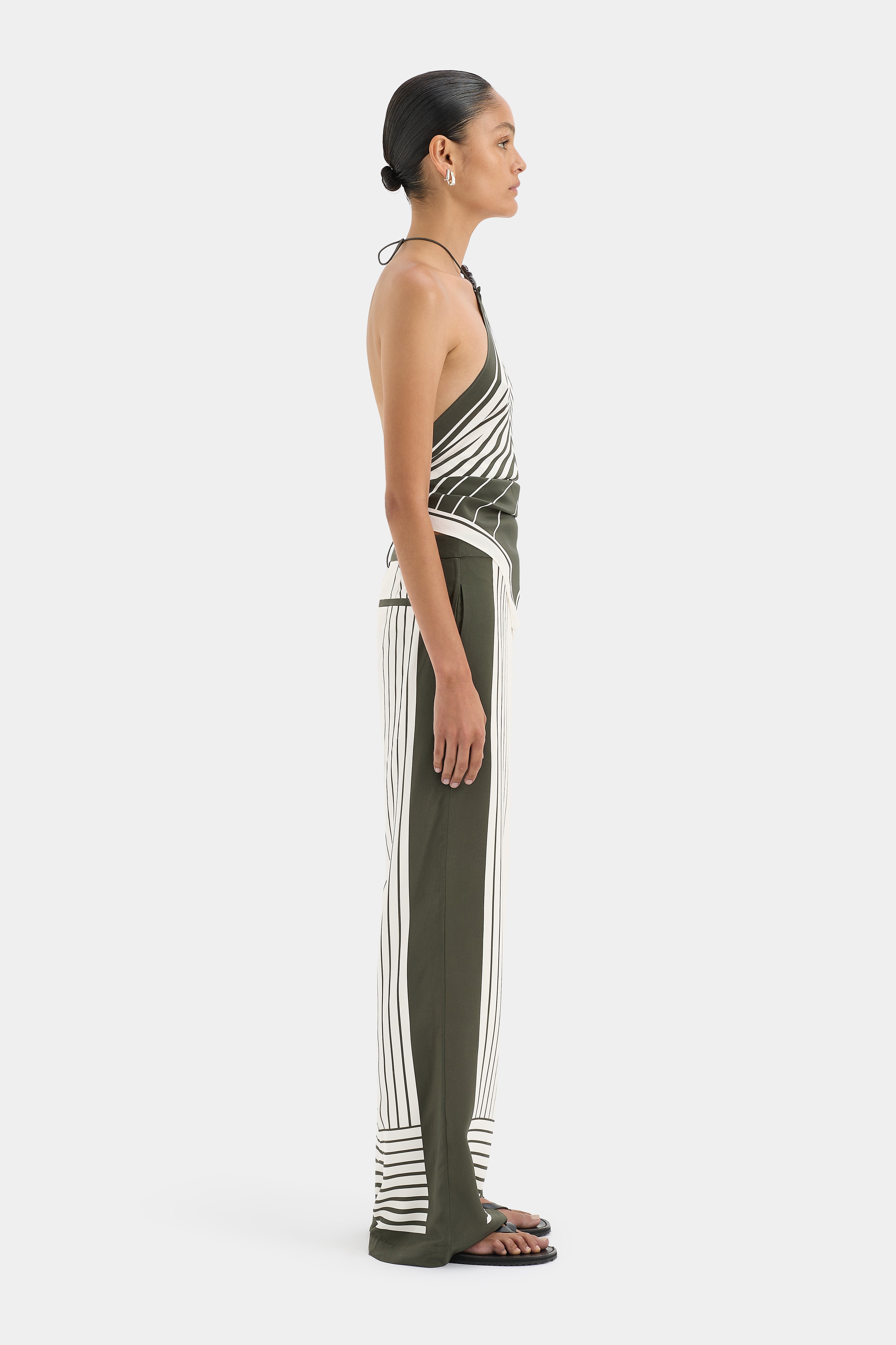 Leilana Tailored Women's Pants - Slim Fit High Waist Dress Pants for Office & Business Casual Wear