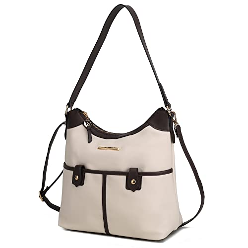 Color Block Harper Beige-chocolate
