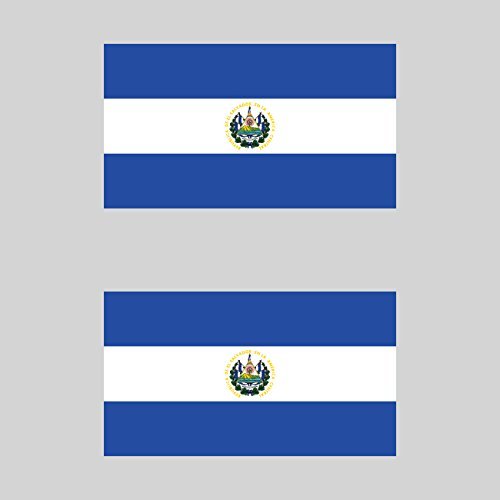 Salvadoran Flag Car Magnets 2-Pack - Strong Vinyl Magnetic Bumper Stickers for Cars, Trucks & Metal Surfaces | Show Your El Salvador Pride (SLV/SV) - Perfect for Travel, Sports Events & Cultural Celebrations
