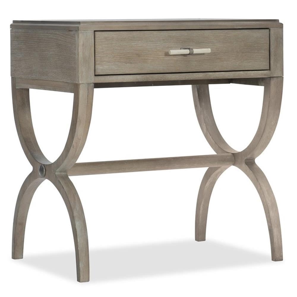 Hooker Furniture Affinity Leg Nightstand - Stylish Bedside Table with Drawer for Bedroom Decor | Perfect for Small Spaces, Apartments & Guest Rooms