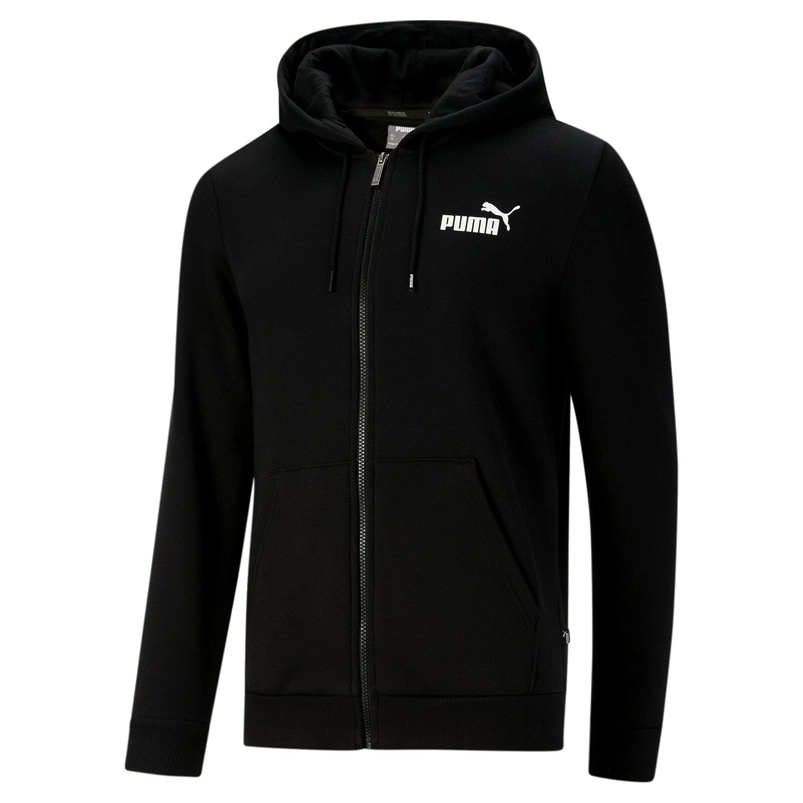 PUMA Men's Essential Full-Zip Fleece Hoodie - Soft & Comfortable for Casual Wear, Gym & Outdoor Activities
