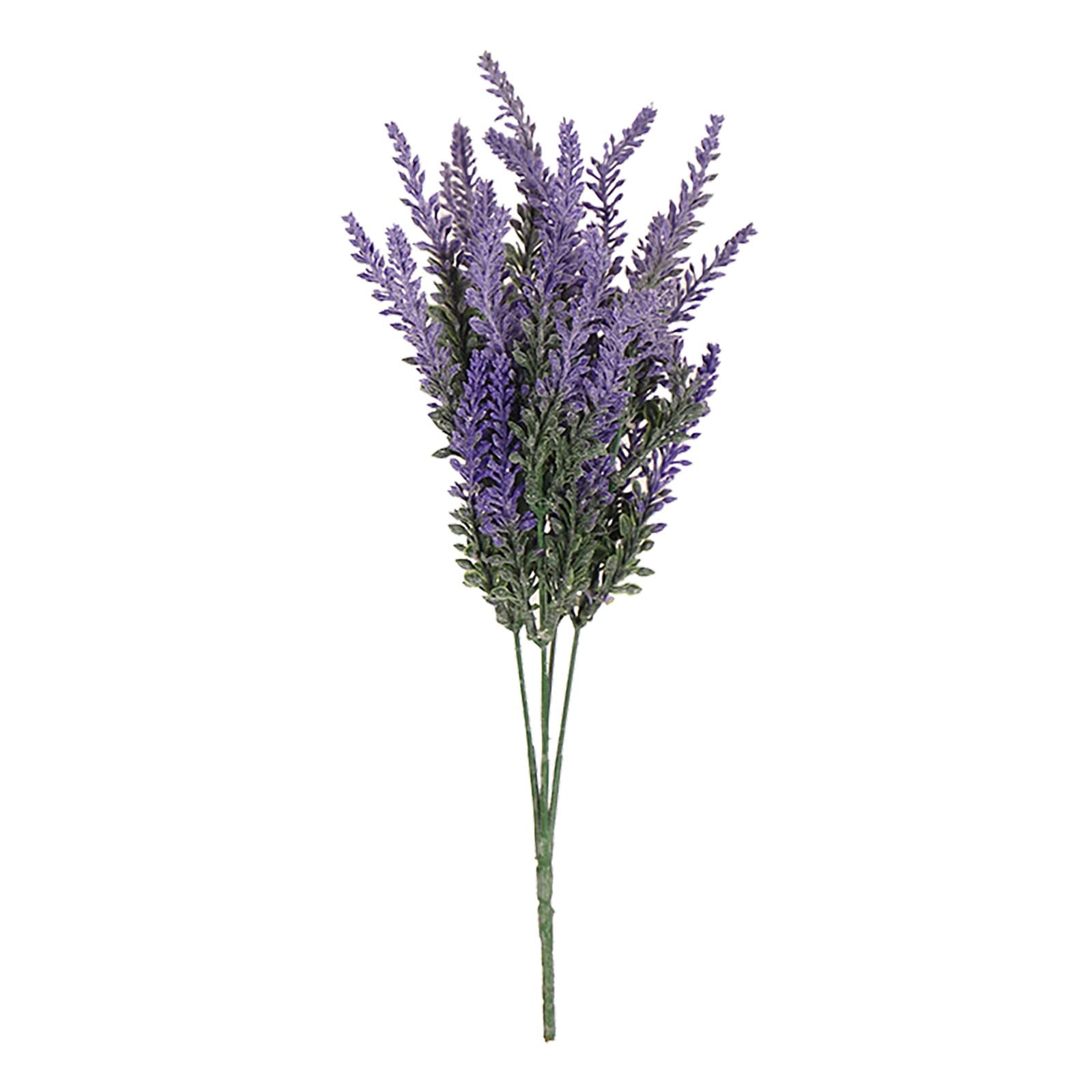 Artificial Lavender Flowers Bouquet - 12 Stems Fake Purple Lavender Plants for Wedding Centerpieces, Home Decor, Office Desk, Garden & Patio Decoration - Realistic Plastic Floral Arrangement (Purple, One Size) - Perfect for Spring Decor, Bridal Showers & Farmhouse Style Interiors