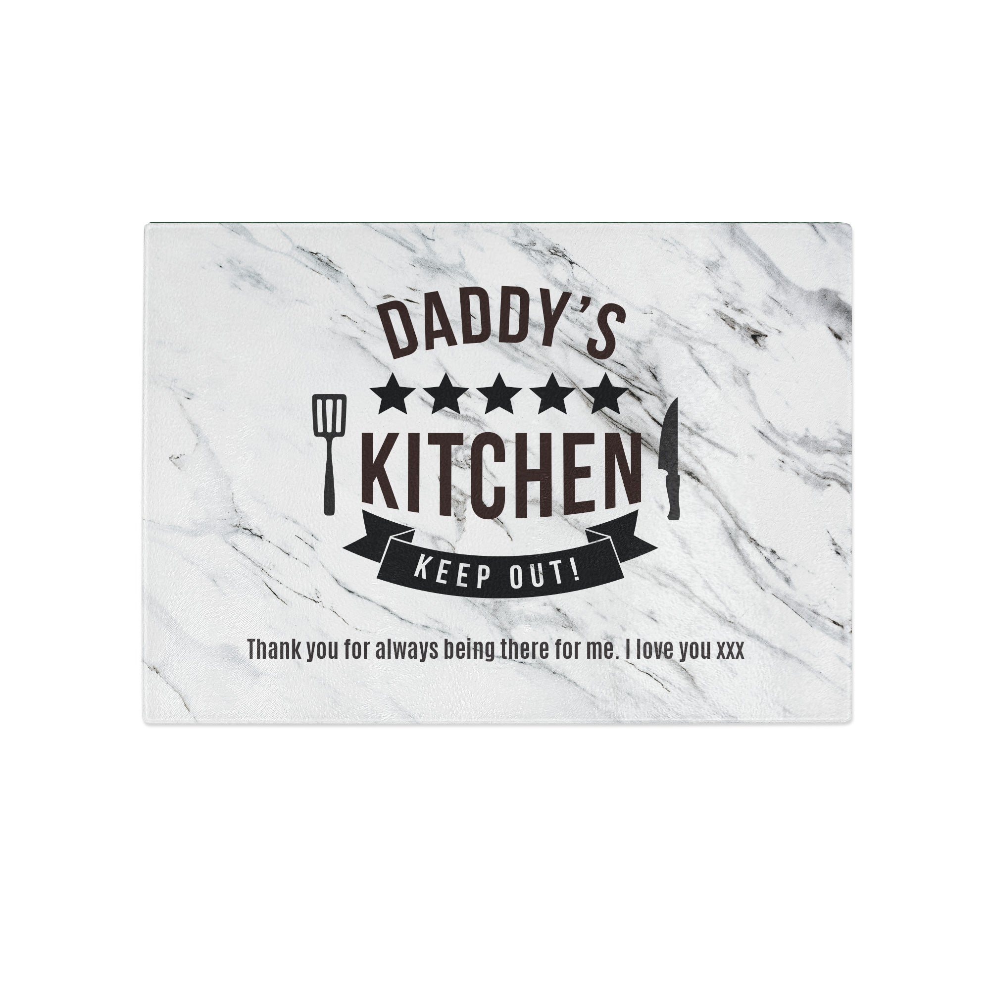 Personalized Marble Effect Glass Cutting Board - Durable Kitchen Chopping Board for Meat, Vegetables & Cheese - Perfect for Cooking, Serving & Home Decor