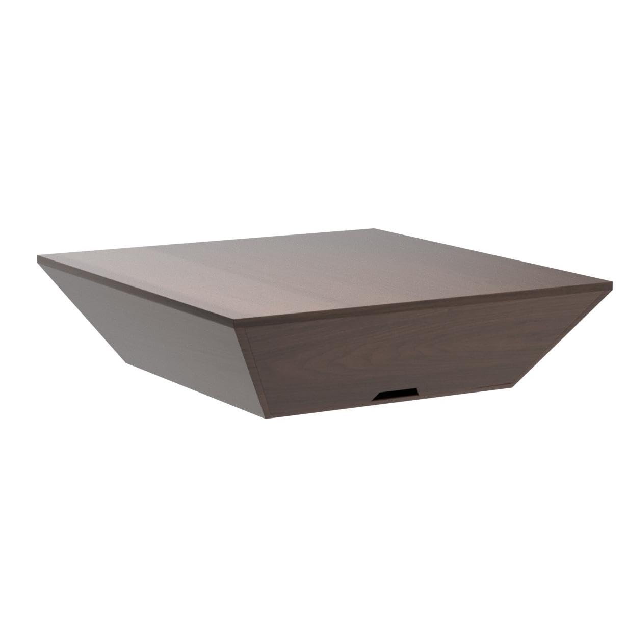 Modern Square Coffee Table with Storage Drawers - 39.4