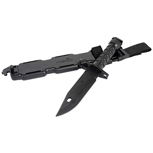 Lancer Tactical M9 Rubber Knife with Sheath - Airsoft Training & Martial Arts for Combat Practice