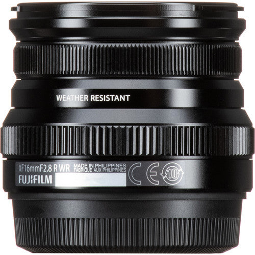 FUJIFILM XF 16mm f/2.8 R WR Lens - Black | Compact Wide-Angle Prime Lens for Fujifilm X-Mount Cameras | Perfect for Travel, Landscape & Street Photography