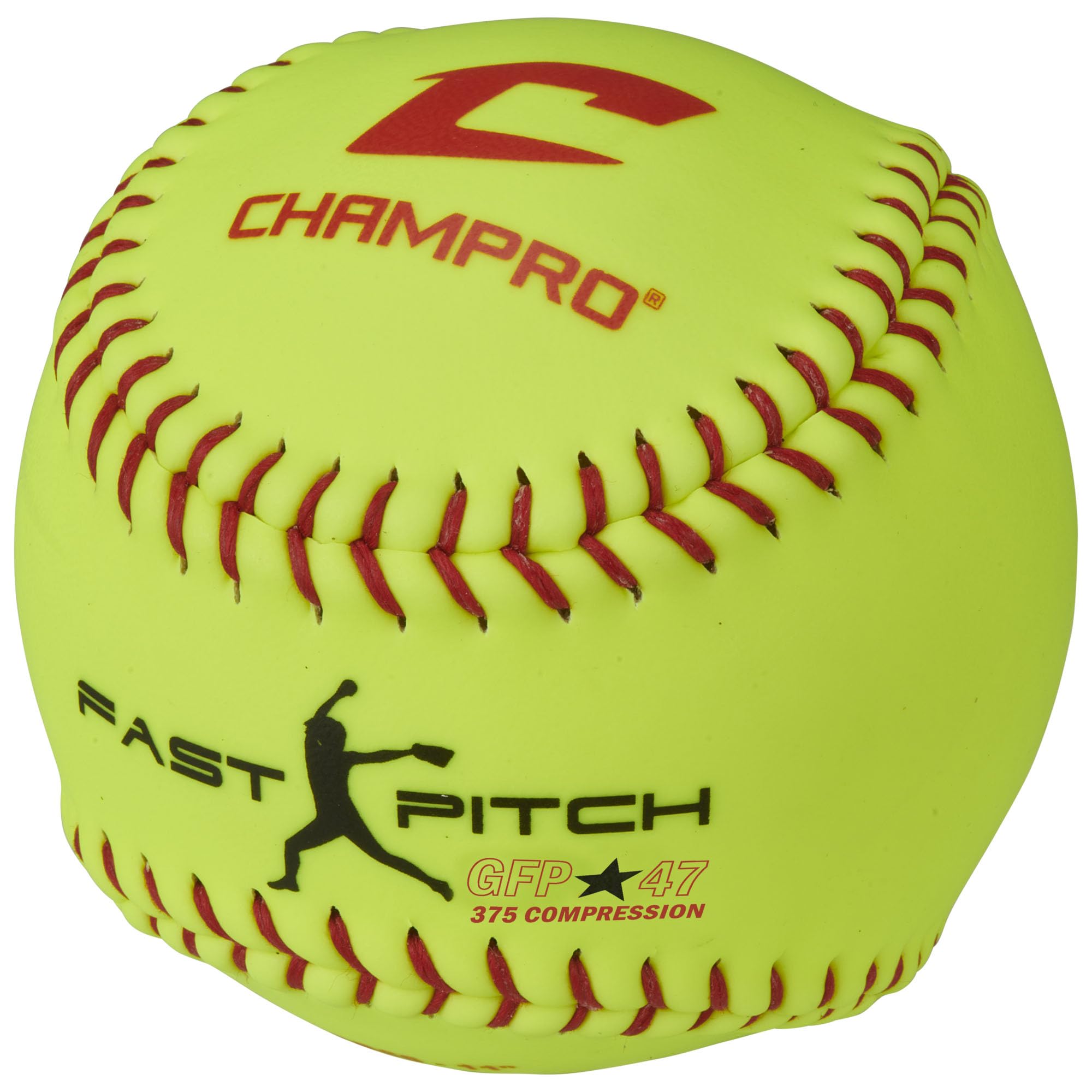 CHAMPRO Recreational Fast Pitch Softballs - 12 Pack with Durahide Cover for Long-Lasting Performance | Perfect for Practice, Training & League Games
