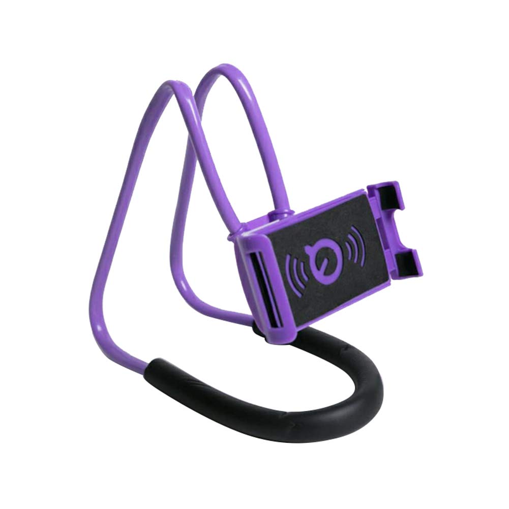 360° Rotating Universal Phone Holder Stand - Adjustable Neck Strap for Smartphones & Tablets - Perfect for Cooking, Travel, and Hands-Free Use