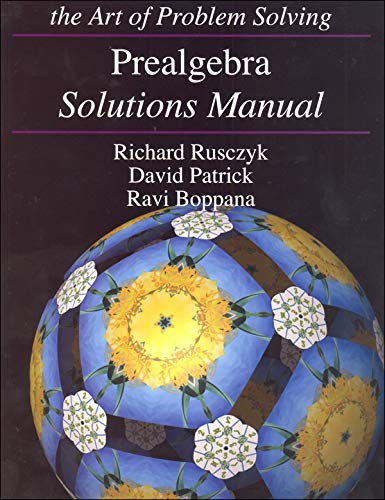 Art of Problem Solving: Prealgebra Text & Solutions Manual Set (2 Books) - Math Learning for Middle School Students | Homeschool & Classroom Study