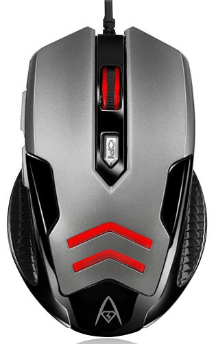 Adesso iMouse X1 RGB Gaming Mouse - 6 Programmable Buttons, Ergonomic Design for PC & Mac - Perfect for FPS, MOBA & MMO Games