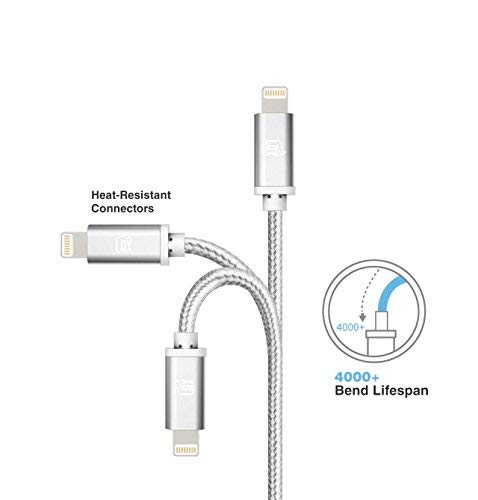 MFi Certified iPhone Charger Lightning Cable - Durable Braided USB Cord for iPhone 11/11 Pro Max/XS Max/X/8/7/6, iPad & iPod | Fast Charging & Data Sync | Perfect for Home, Office & Travel