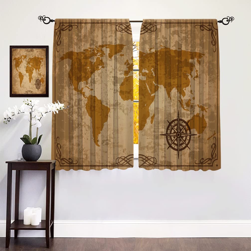 Thermal Insulated Blackout Curtains for Bedroom - 55