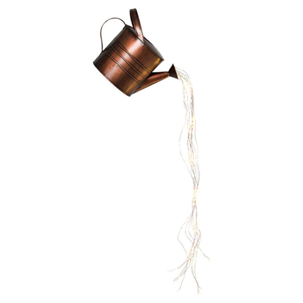 Outdoor Watering Can Solar Light - Waterproof Star Shower LED Garden Decor with Fairy String Lights | Battery Powered Durable Landscape Lighting for Lawn, Patio, Christmas, Party & Bedroom Decorations