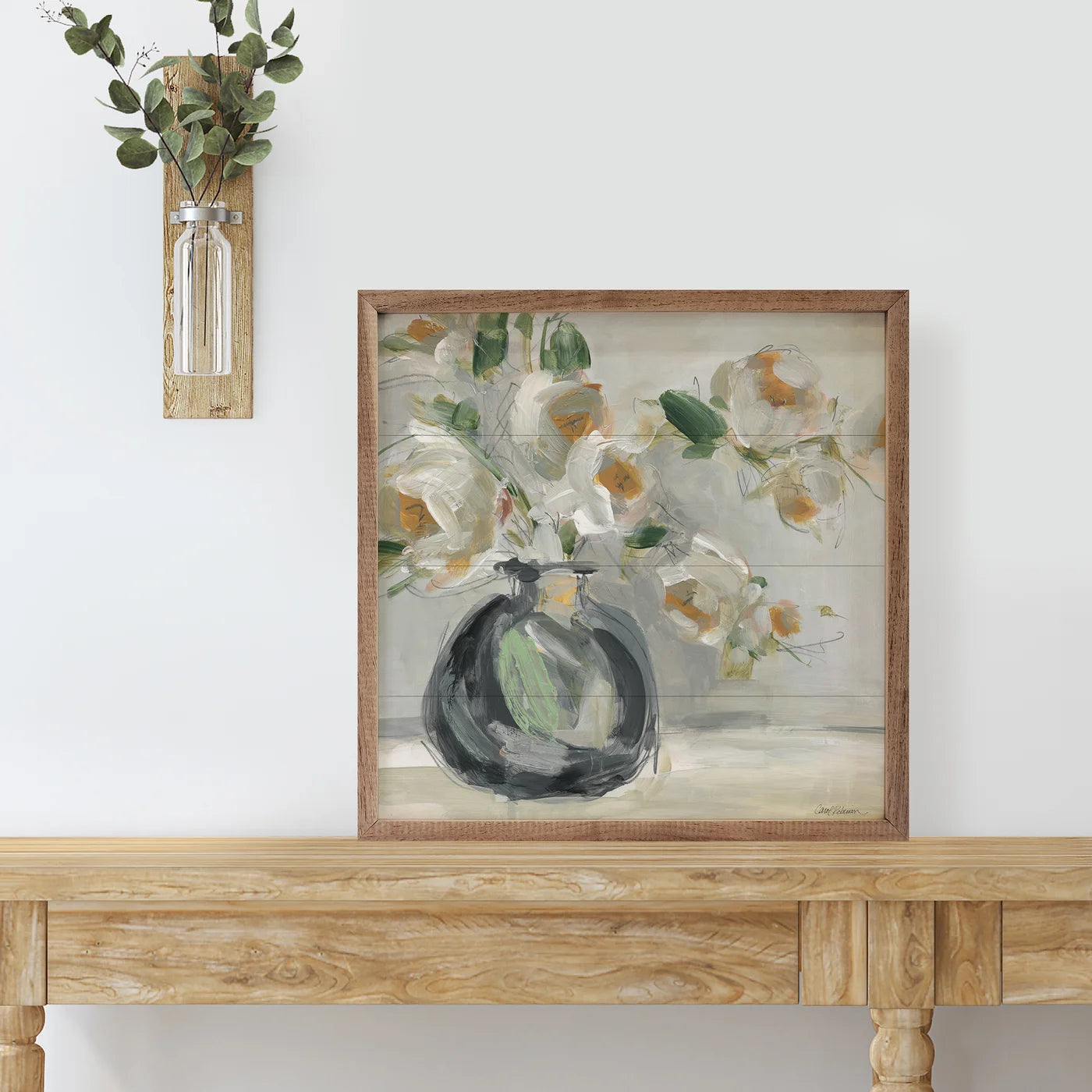 Floral Rhapsody 2 By Carol Robinson - Wood Framed Wall Art Print - Perfect for Living Room, Bedroom & Office Decor