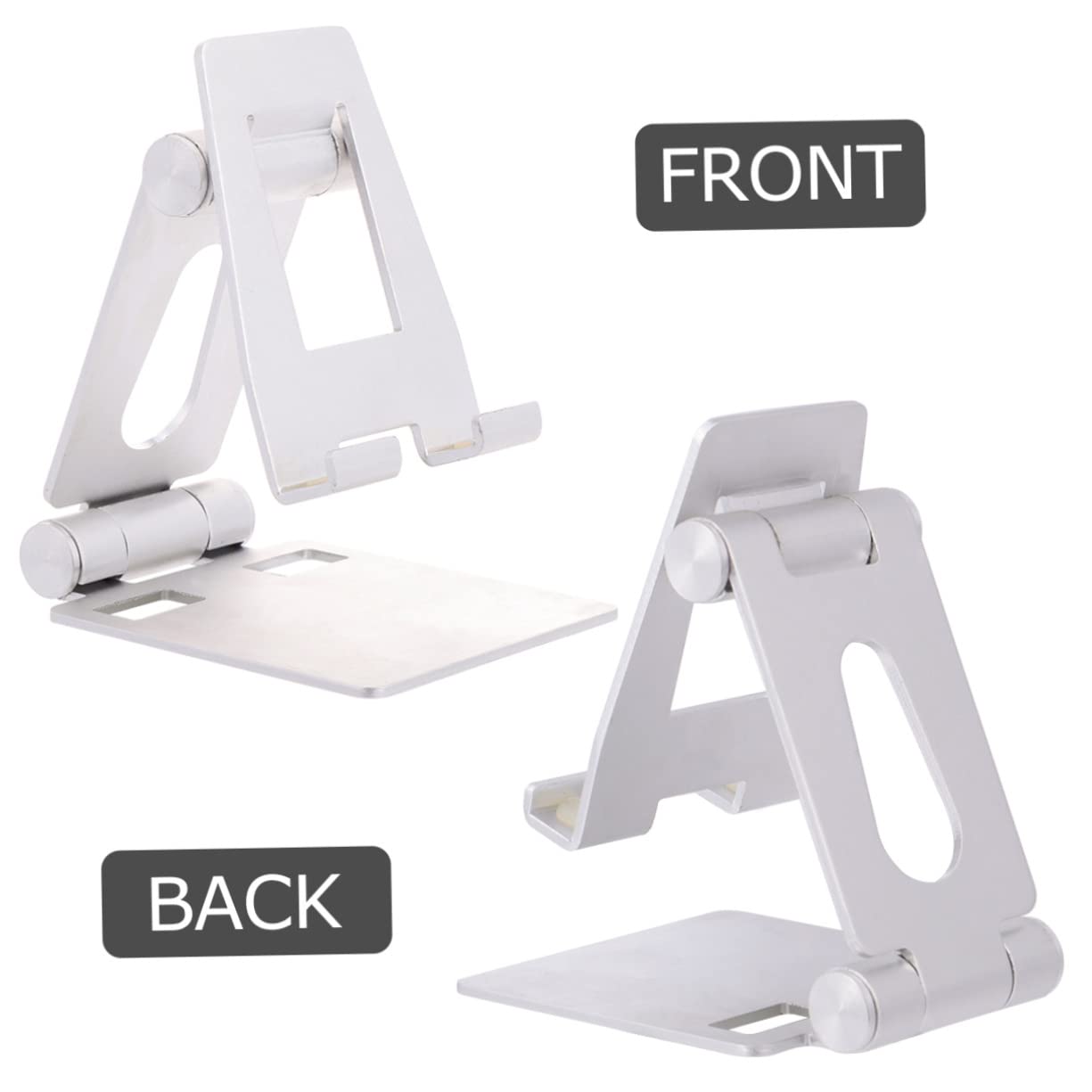 Mikikit 2 Pack Flexible Tablet Stand & Phone Holder - Foldable Desktop Mount for iPad, Smartphones - Perfect for Home Office, Kitchen, Bedroom & Travel Use