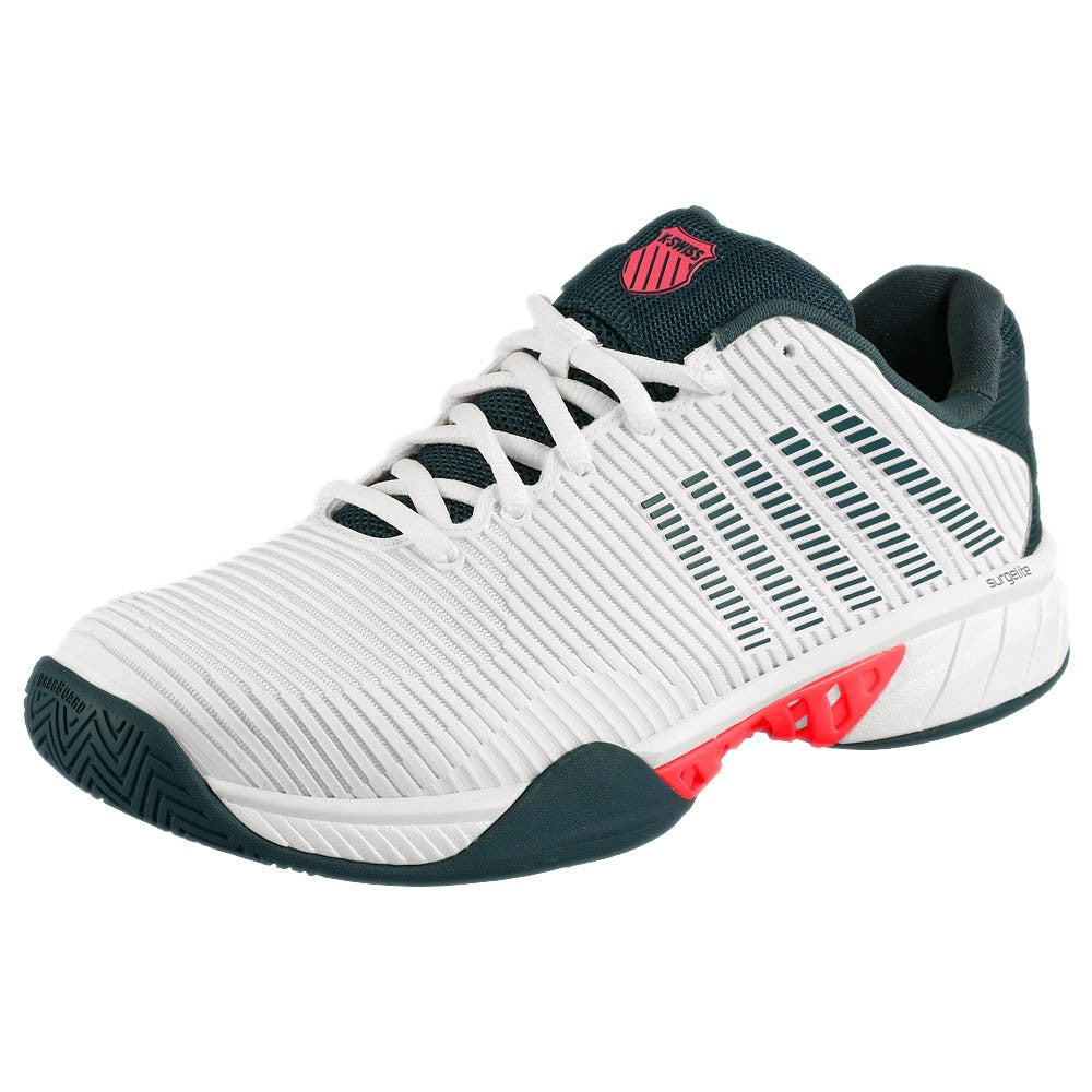 K Swiss Men's Hypercourt Express 2 Tennis Shoes - White/Stargazer - Lightweight & Durable Court Sneakers for Men | Perfect for Tennis, Pickleball & Casual Wear