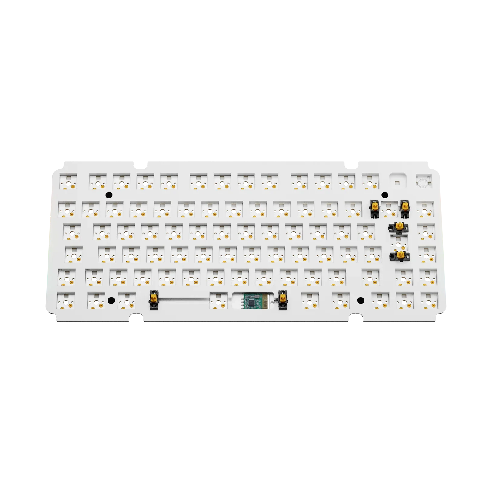 GMMK 3 Mechanical Keyboard Switch Plate - 75% FR4 White ISO Layout for Custom Gaming & Typing | Perfect for PC, Mac & Office Workstations