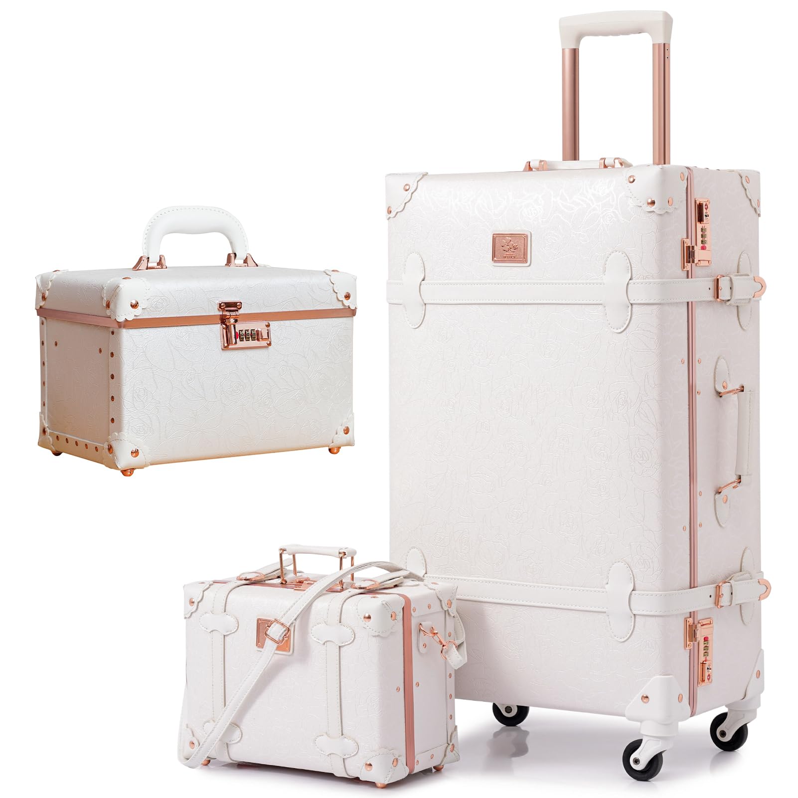 Vintage Trunk Suitcase Set of 3 Pieces - 20