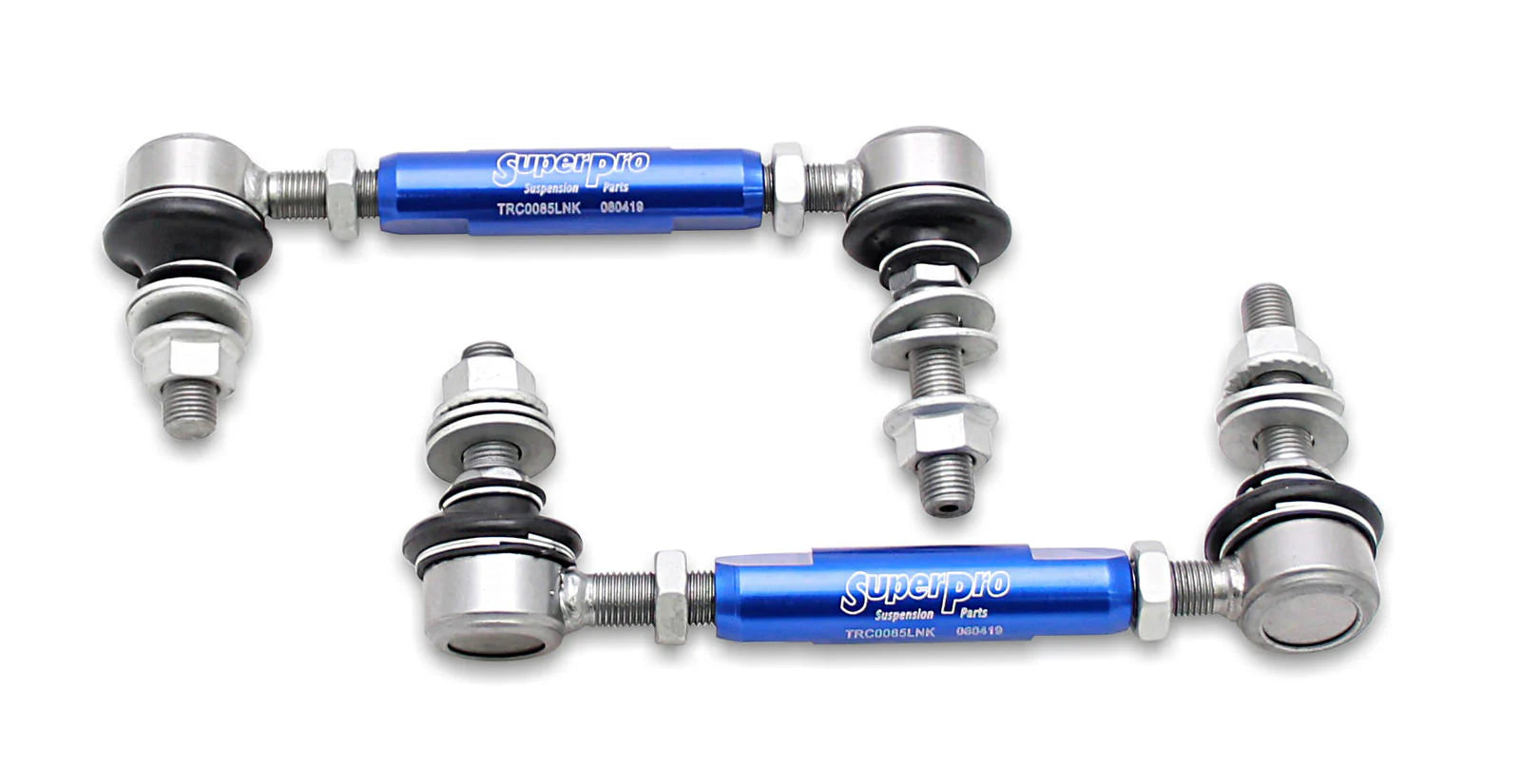 2009-2011 Toyota 4Runner & 2007-2011 FJ Cruiser SuperPro Heavy Duty Adjustable Front Sway Bar Link Kit - Improve Off-Road Handling & Stability for Adventure Driving
