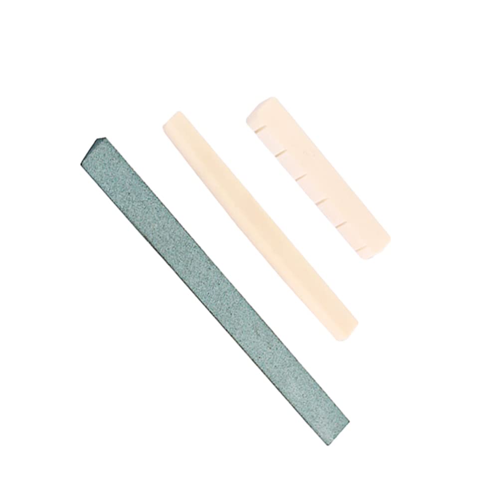 EXCEART 1 Set Bone Saddle Guitar Maintenance File - Bridge Saddle & Fret File Tool for Classical Guitar Repair - Perfect for Luthiers & DIY Guitar Maintenance