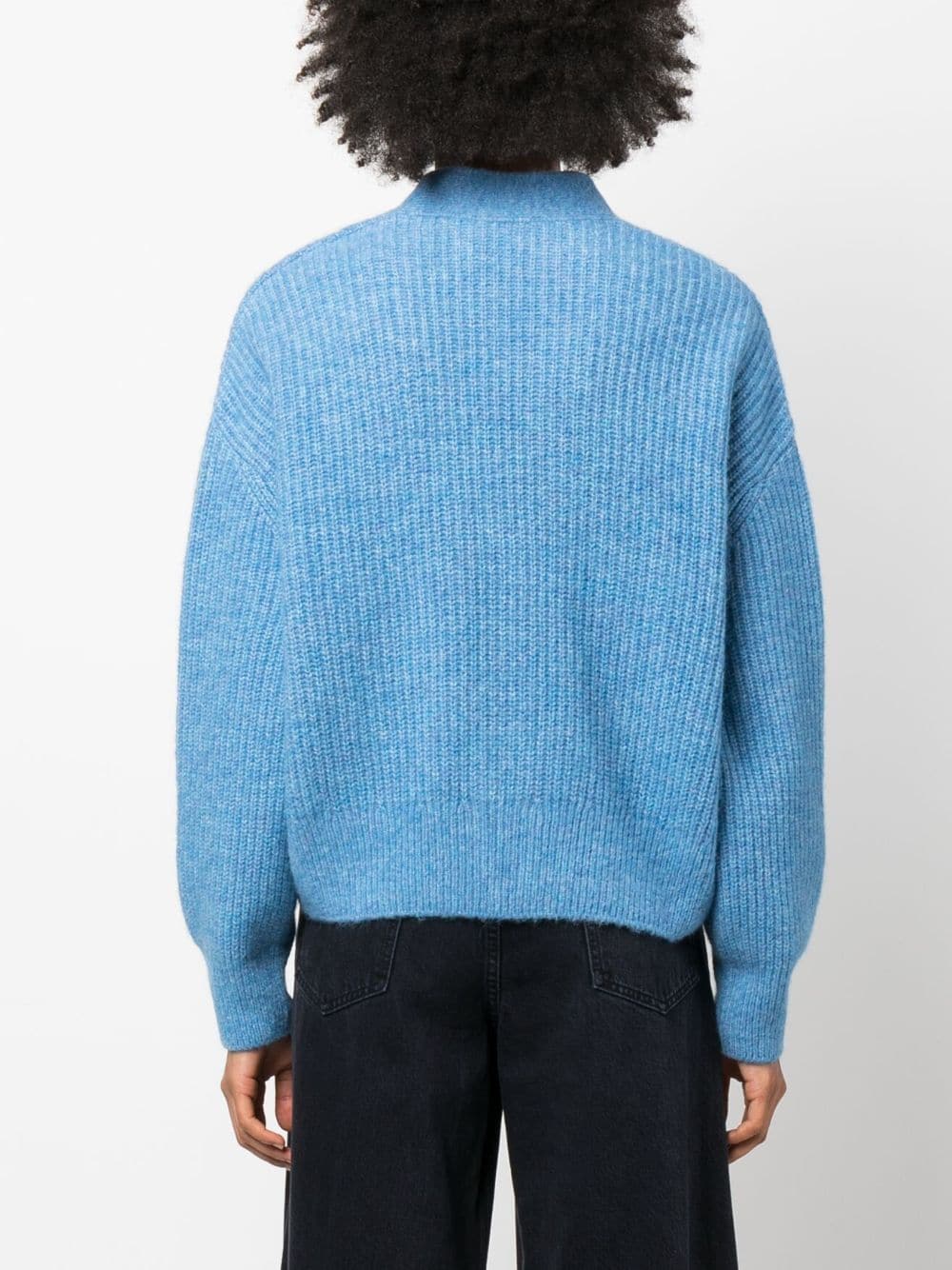 Blue Closed Sweaters for Women - Cozy Winter Knitwear for Casual Outfits & Layering