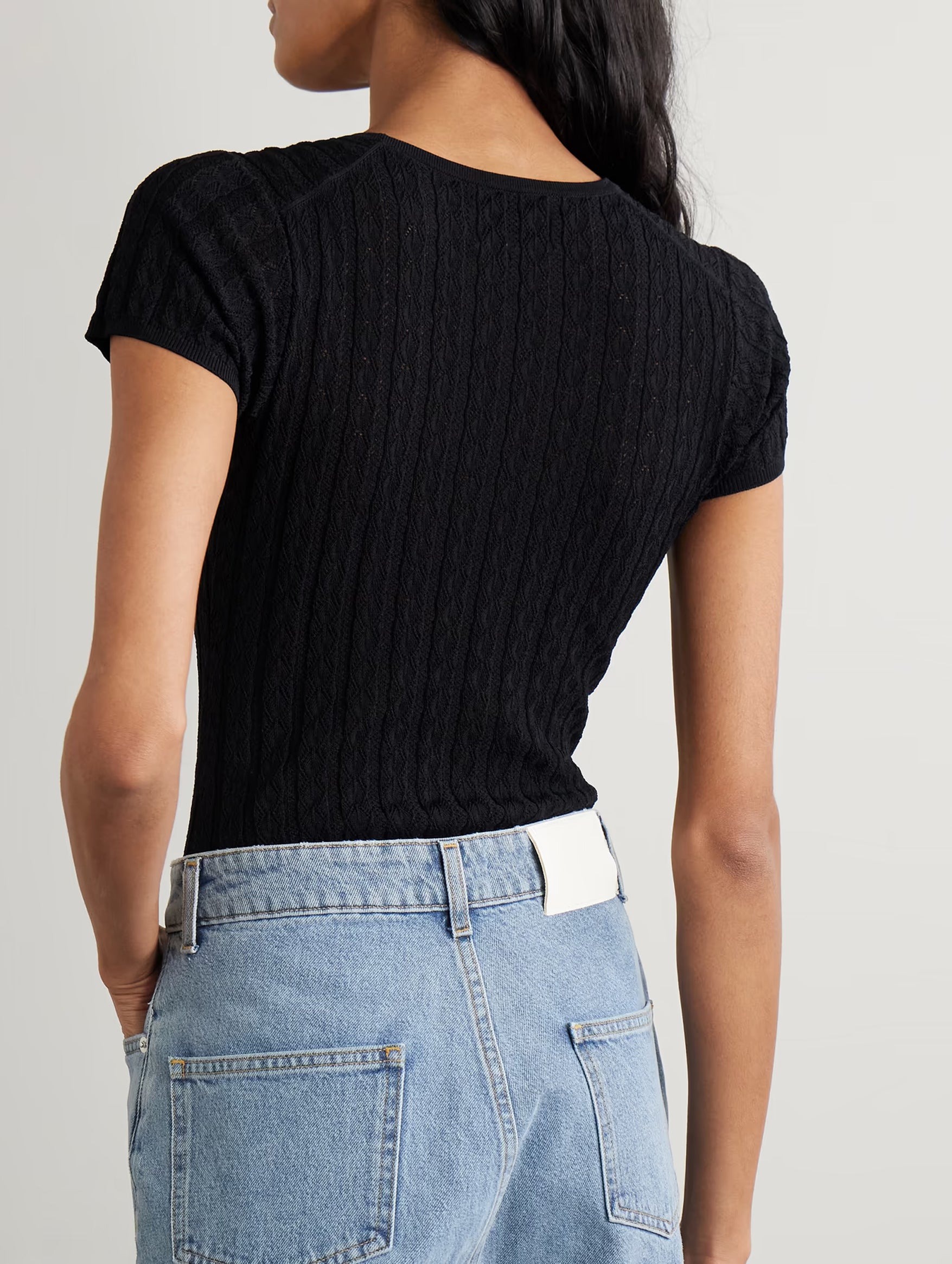 Black Silas Bodysuit for Women - Comfortable Stretchy Slim Fit Basic Top for Layering, Workout & Everyday Wear