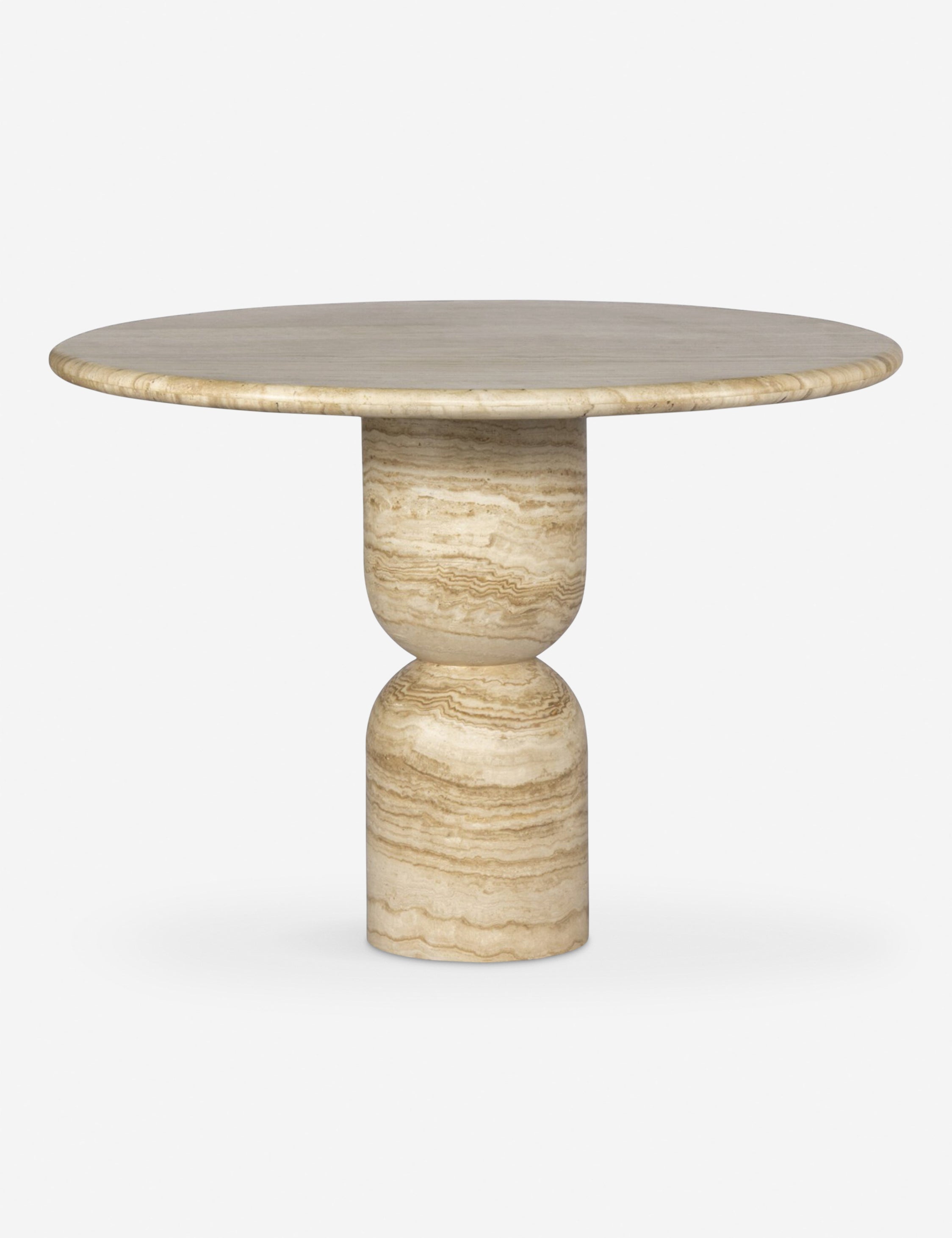 Amber Lewis x Four Hands Figueroa Round Dining Table - Modern Farmhouse Style for Kitchen, Dining Room & Small Space Gatherings
