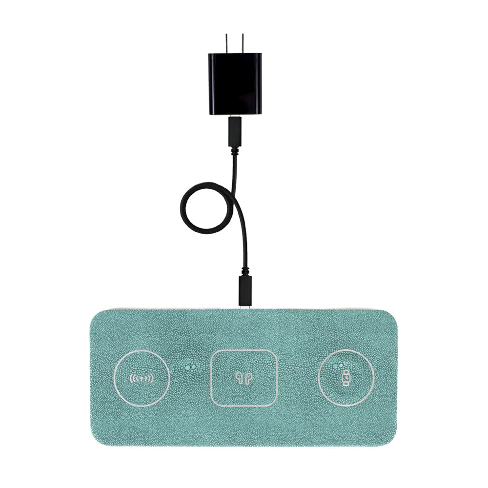 Ace 3-in-1 Wireless Fast Charging Pad for iPhone, AirPods & Apple Watch - Portable Charging Station for Home, Office & Travel
