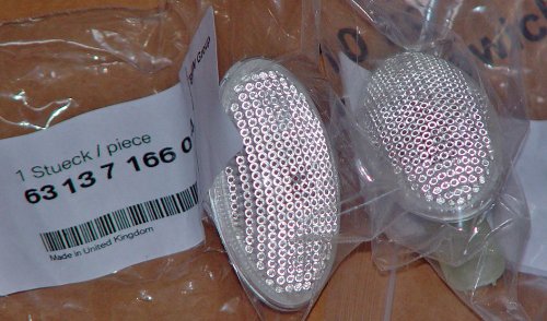 New Mini Cooper R50 R52 R53 JCW Coupe Convertible Clear White Side Markers - Perfect for Car Customization & Nighttime Visibility