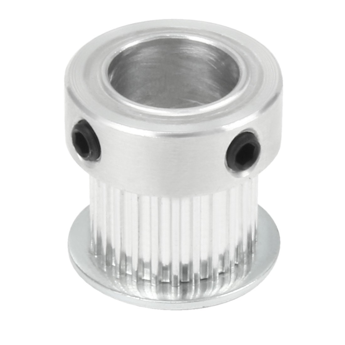 uxcell Aluminum MXL 25 Teeth 12mm Bore Timing Belt Idler Pulley Flange Synchronous Wheel for 10mm Belt - Compatible with 3D Printers, CNC Machines, Robotics and Industrial Automation Equipment