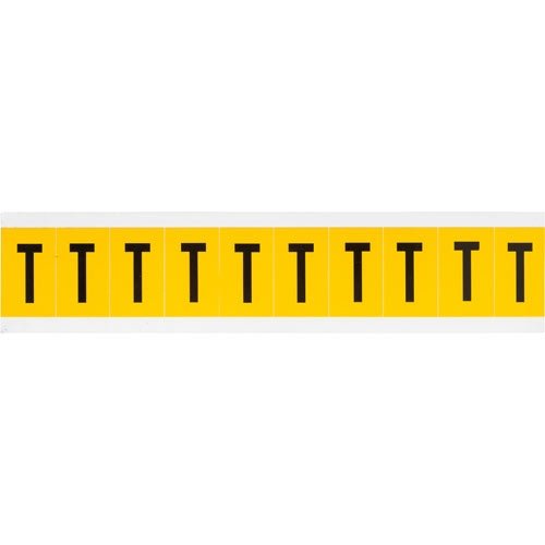 Brady 1530-T 15329 15 Series Indoor/Outdoor Number & Letter Signage Labels - Durable Weatherproof Identification Tags (Pack of 50 Cards) for Warehouse, Factory, Equipment & Tool Organization