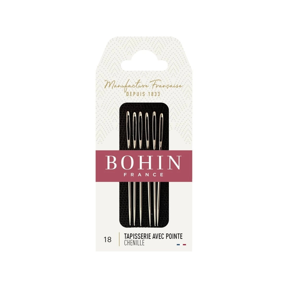 Bohin Chenille Hand Sewing Needles - Premium Embroidery Needles for Quilting, Cross Stitch & Fabric Crafts - Perfect for DIY Projects, Upholstery & Home Decor