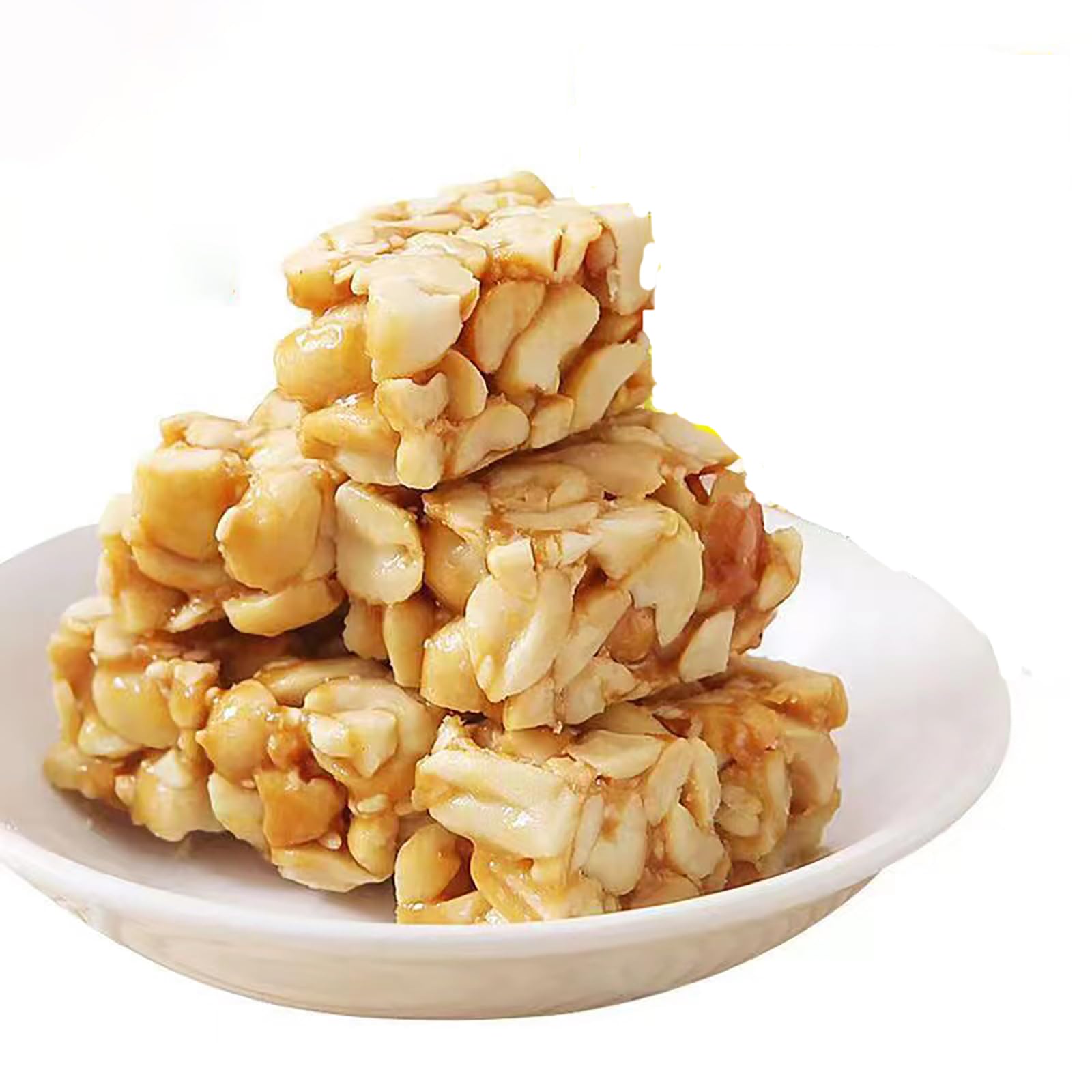 Crispy Peanut Candy Squares - 9.5oz Crunchy Peanut Brittle Snacks for Gifts, Parties & Movie Nights - Sweet Treats for Holidays & Office Break Time
