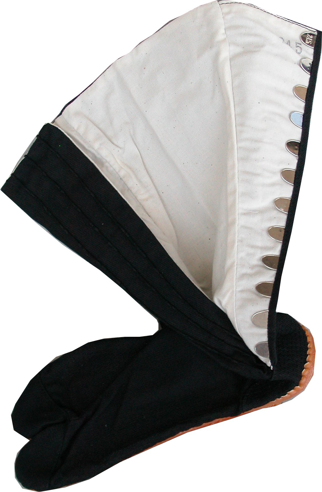 Unisex Black Work Tabi Shoes with 10 Clasps - No. 7002 - Comfortable & Durable for Martial Arts, Cosplay, and Traditional Japanese Fashion