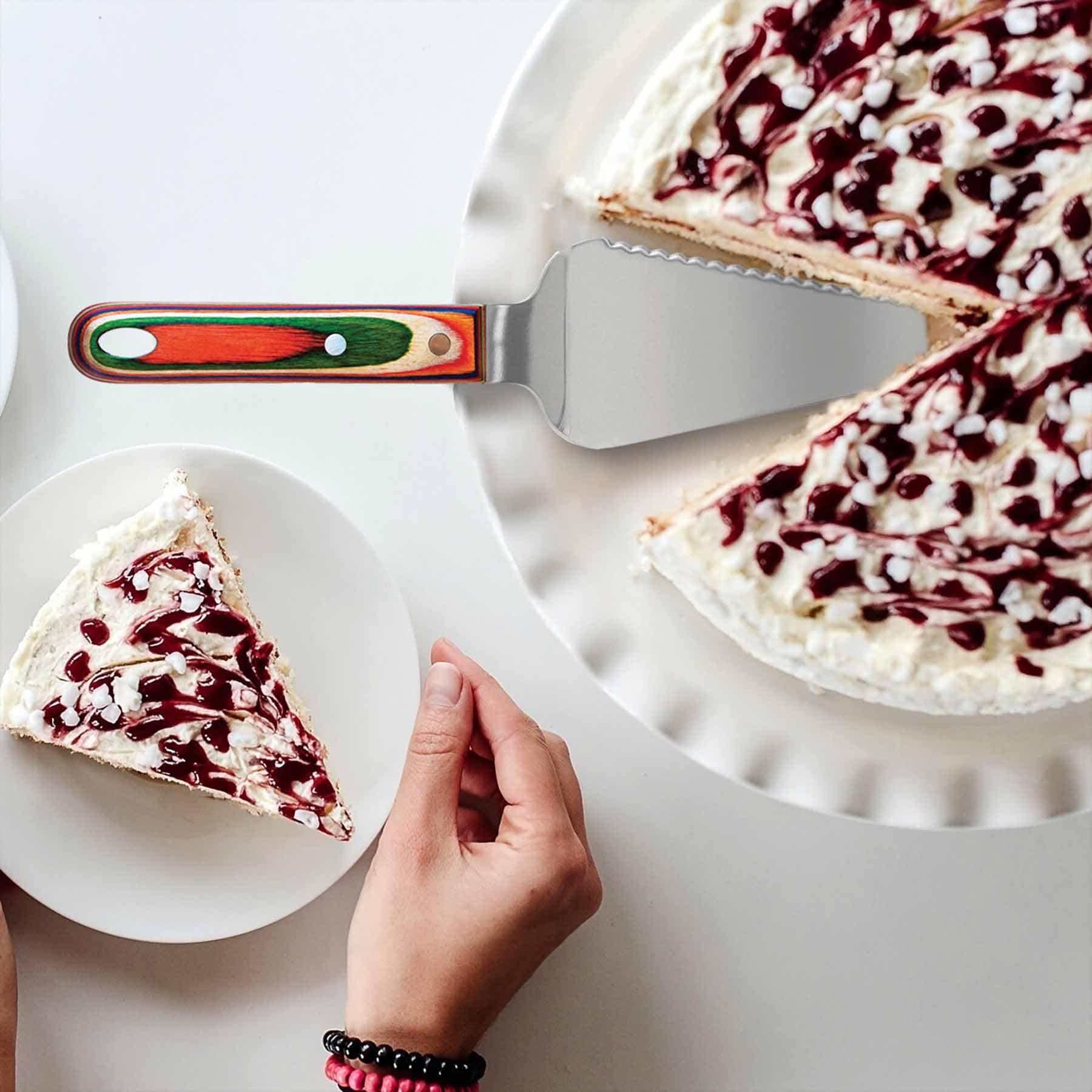 Baltique® Marrakesh Collection Stainless Steel Cake & Pie Server - Elegant Dessert Serving Utensil for Weddings, Parties & Holiday Gatherings